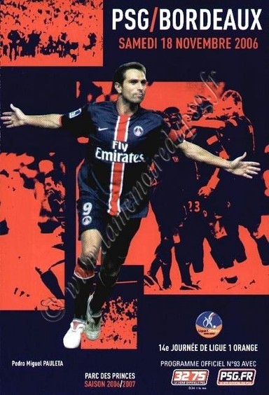 2006-11-18  PSG-Bordeaux (14ème L1, Officiel N°93)