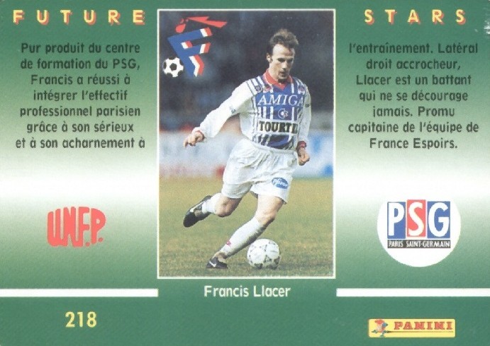 N° 218 - Francis LLACER (Verso)