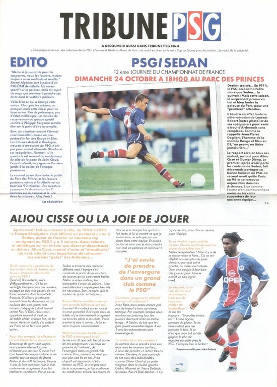 1999-10-24  PSG-Sedan (12ème D1, Tribune PSG N°4)