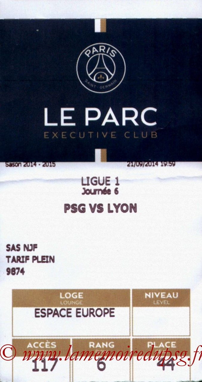 2014-09-21  PSG-Lyon (6ème L1, E-Ticket)