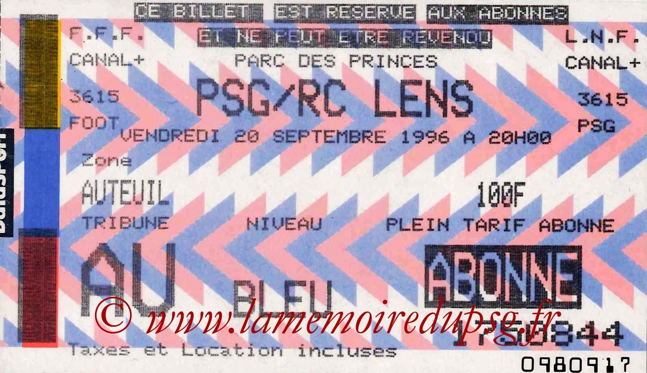 1996-09-20  PSG-Lens (8ème D1)