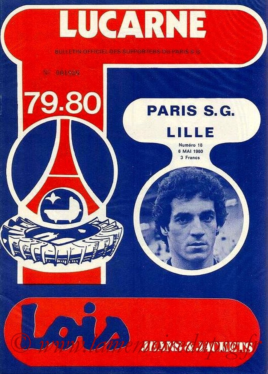 1980-05-06  PSG-Lille (36ème D1,Lucarne N°18)