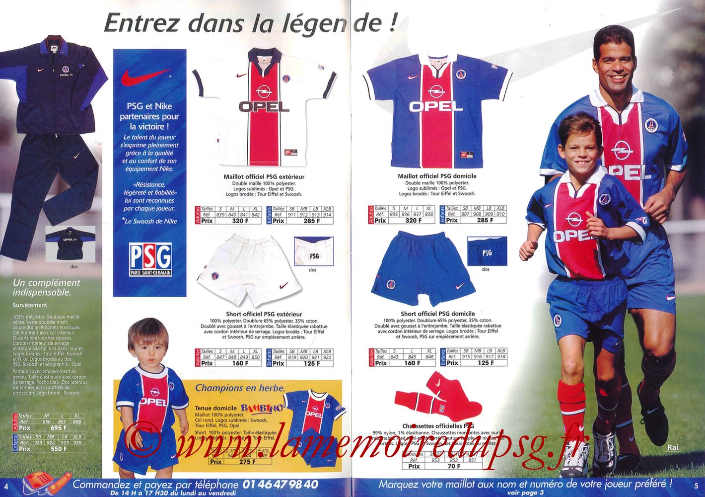 Catalogue PSG - 1997-98 - Pages 04 et 05