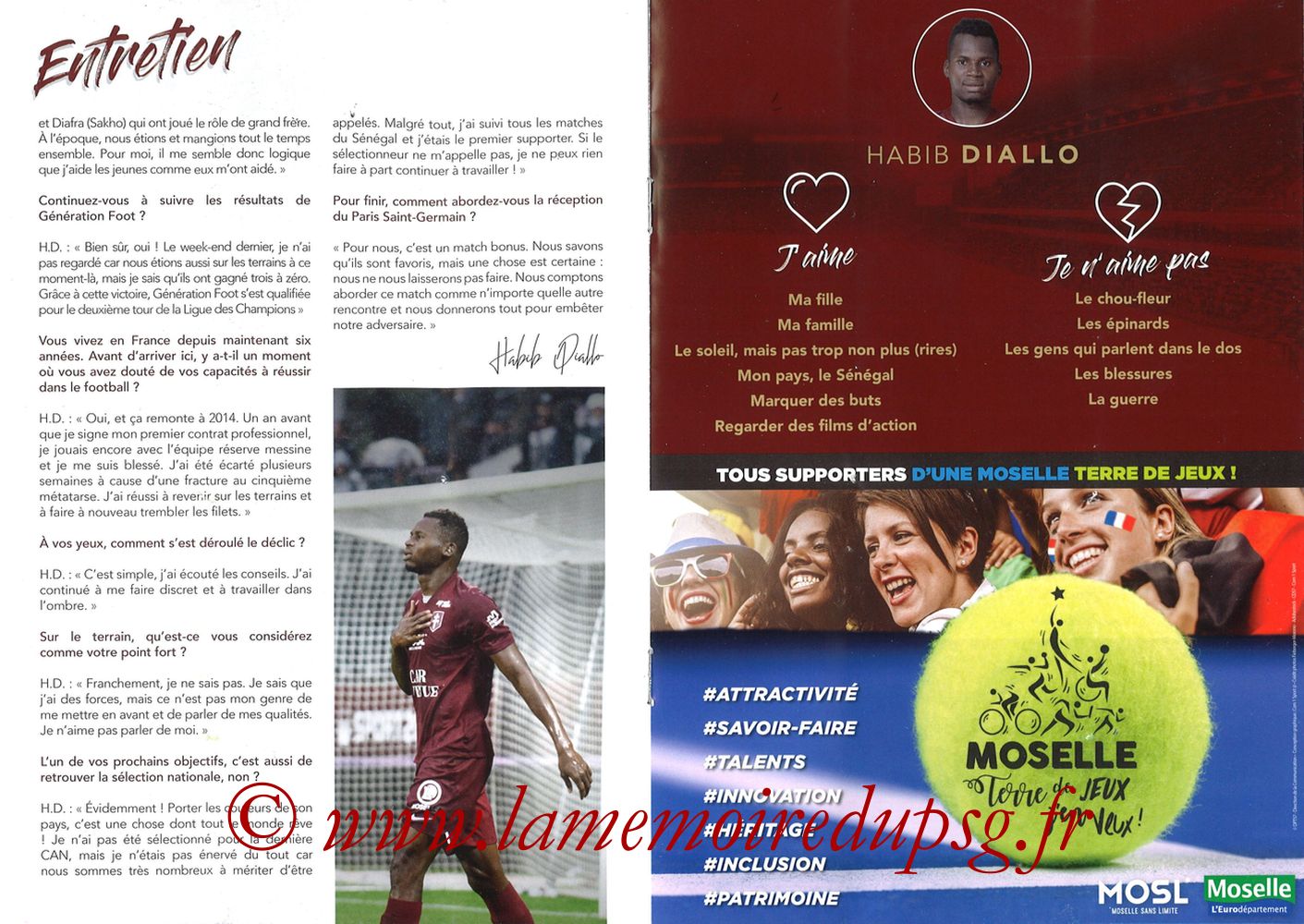 2019-08-30  Metz-PSG (4ème L1, La Gazette de Saint-Symph') - Pages 10 et 11