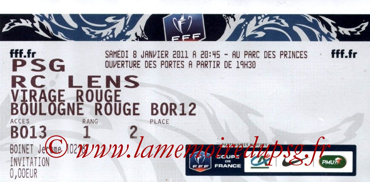 2011-01-08  PSG-Lens (32ème Finale CF)