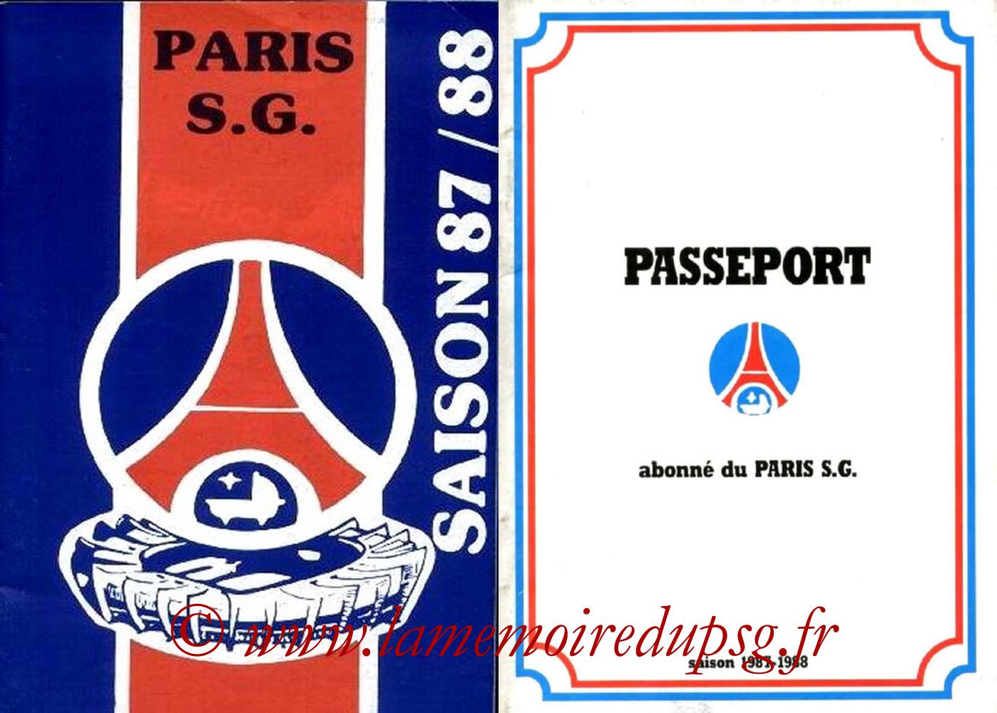 1987-88 - Guide de la Saison PSG