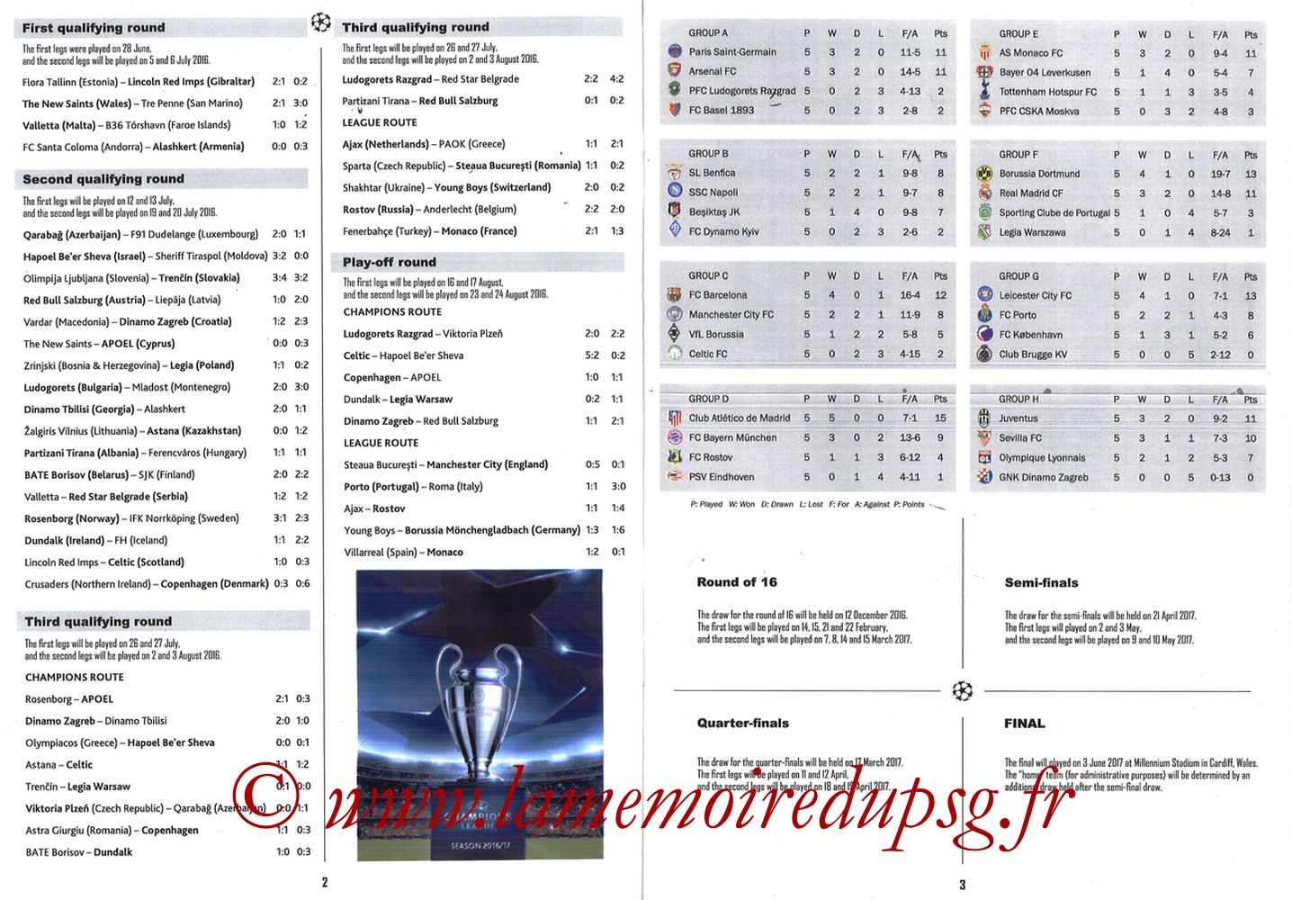 2016-12-06  PSG-Ludogorets (6ème Poule C1, Programme pirate) - Pages 02 et 03
