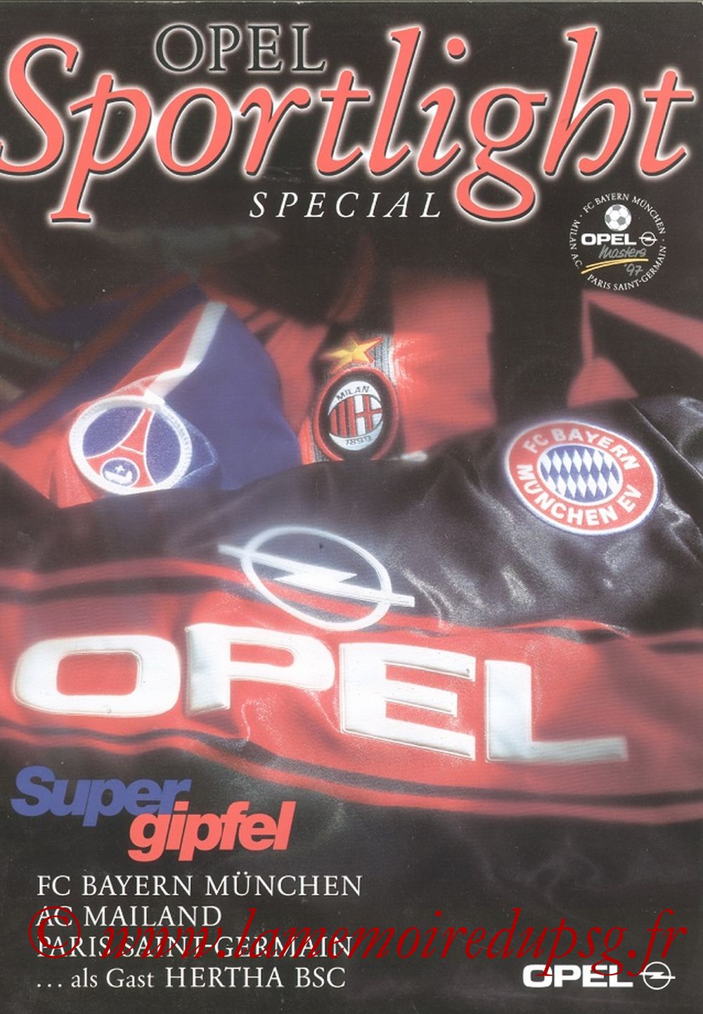 1997-07-28  Opel Master à Berlin (Programme officiel)