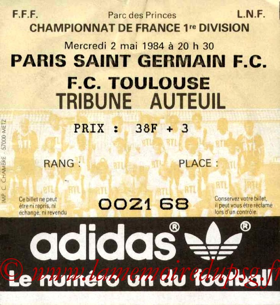 1984-05-02  PSG-Toulouse (38ème D1)