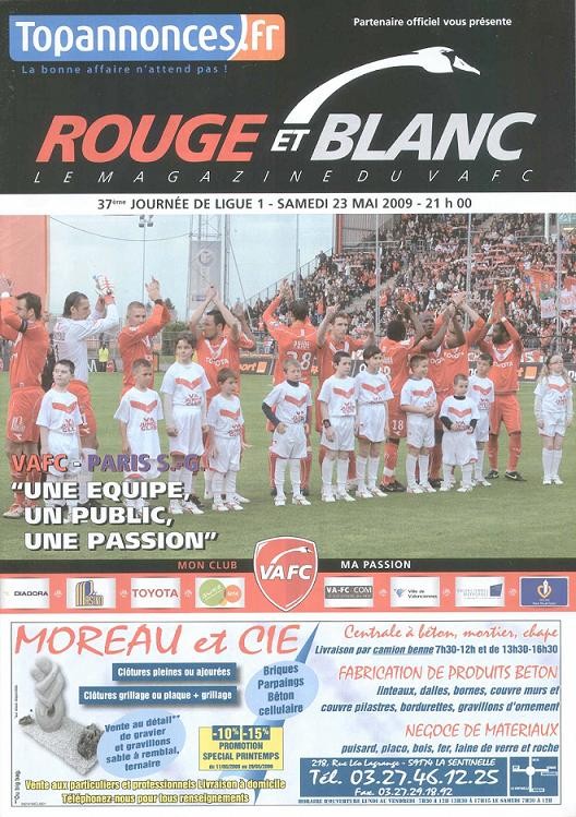 2009-05-23  Valenciennes-PSG (37ème L1, Rouge et Blanc)