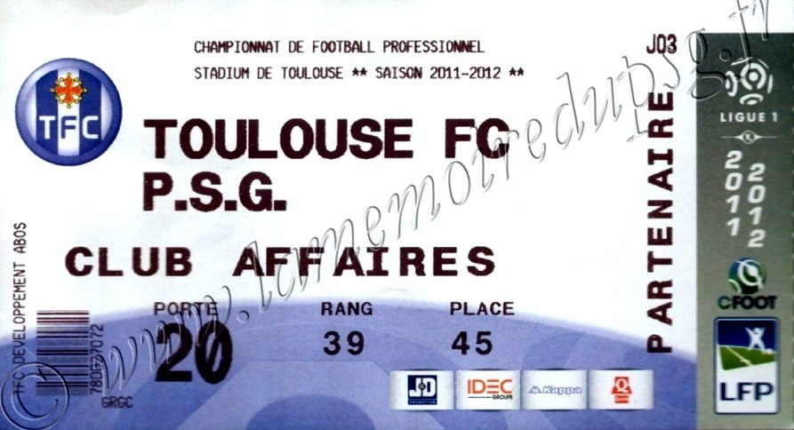 2011-08-28  Toulouse-PSG (4ème L1)