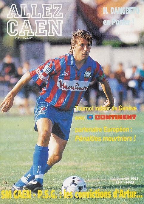 1993-01-22  Caen-PSG (22ème D1,  Allez Caen N° 52)