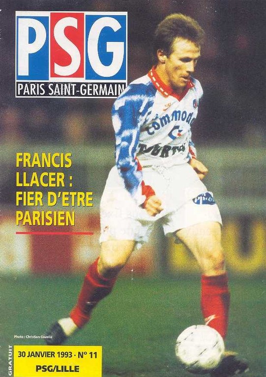 1993-01-30  PSG-Lille (23ème D1,  Le Magazine PSG N°11)