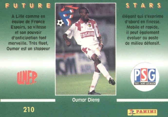 N° 210 - Oumar DIENG (Verso)