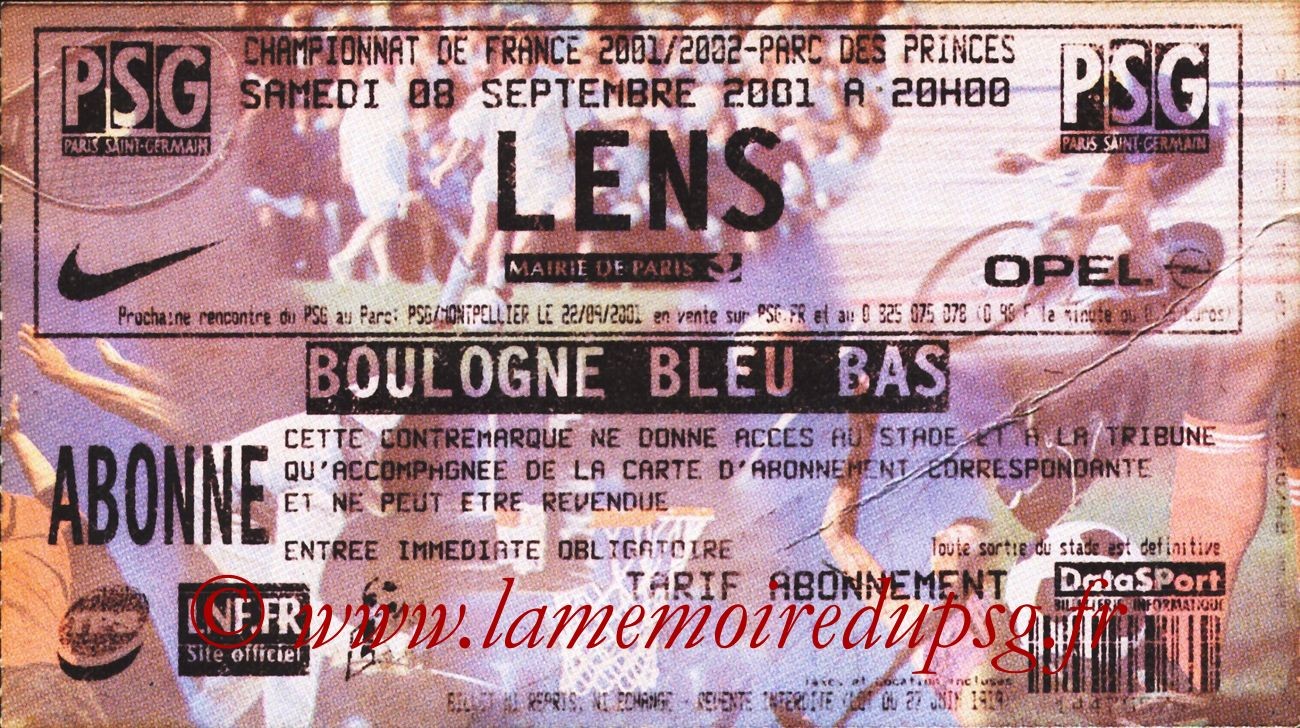 2001-09-08  PSG-Lens (6ème D1)