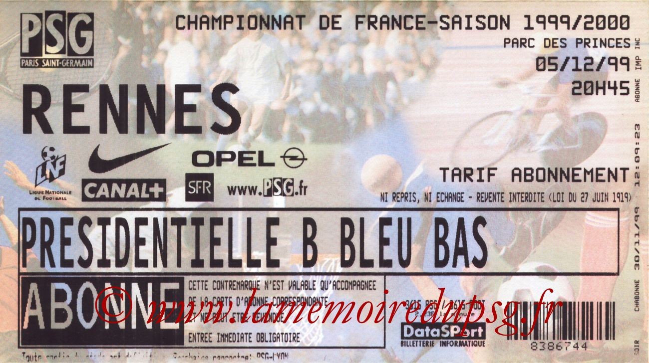 1999-12-05  PSG-Rennes (18ème D1)