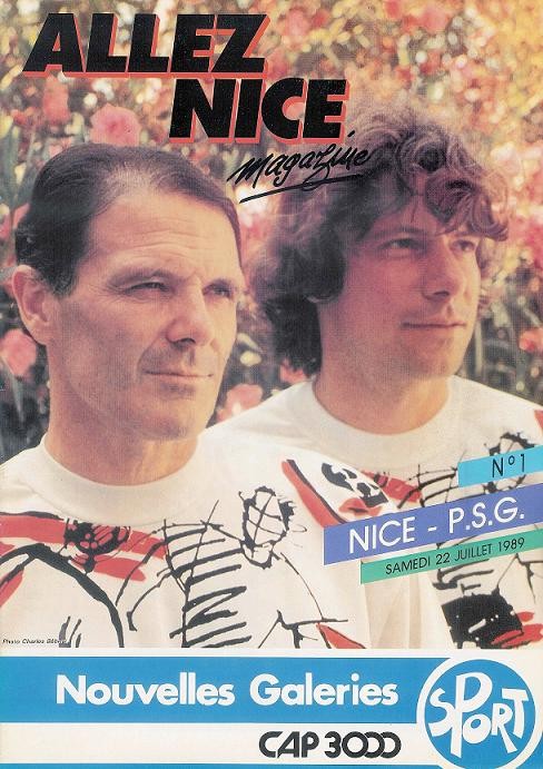 1989-07-22  Nice-PSG (1ère D1, Allez Nice N°1)