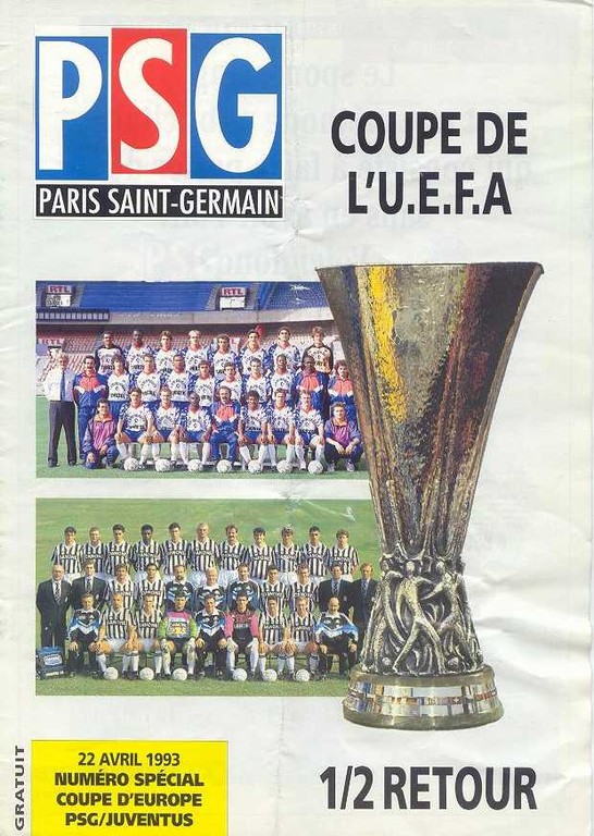 1993-04-22  PSG-Juventus Turin (Demi-Finale Retour C3, Le Magazine PSG N°HS)