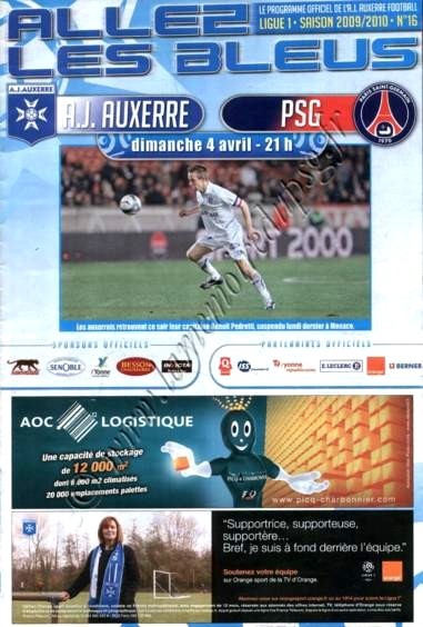 2010-04-04  Auxerre-PSG (31ème L1, Allez les Bleus N°16)