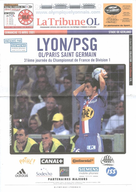 2001-04-15  Lyon-PSG (31ème D1, La tribune OL)