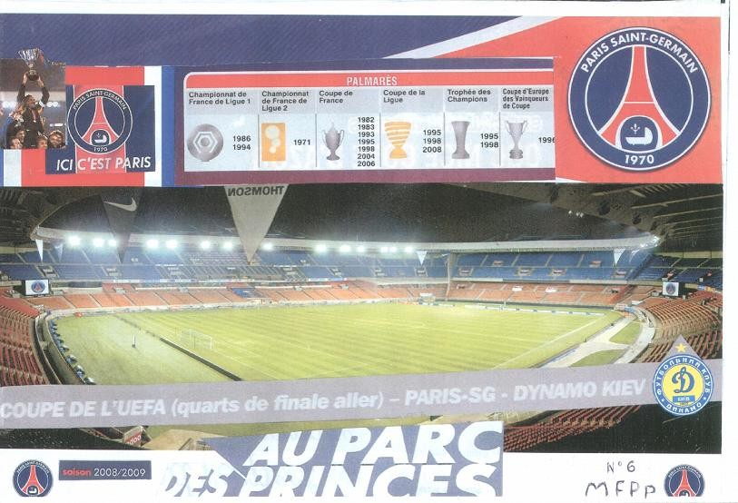 2009-04-09  PSG-Dynamo Kiev (Quart Finale Aller C3, Programme pirate FM)