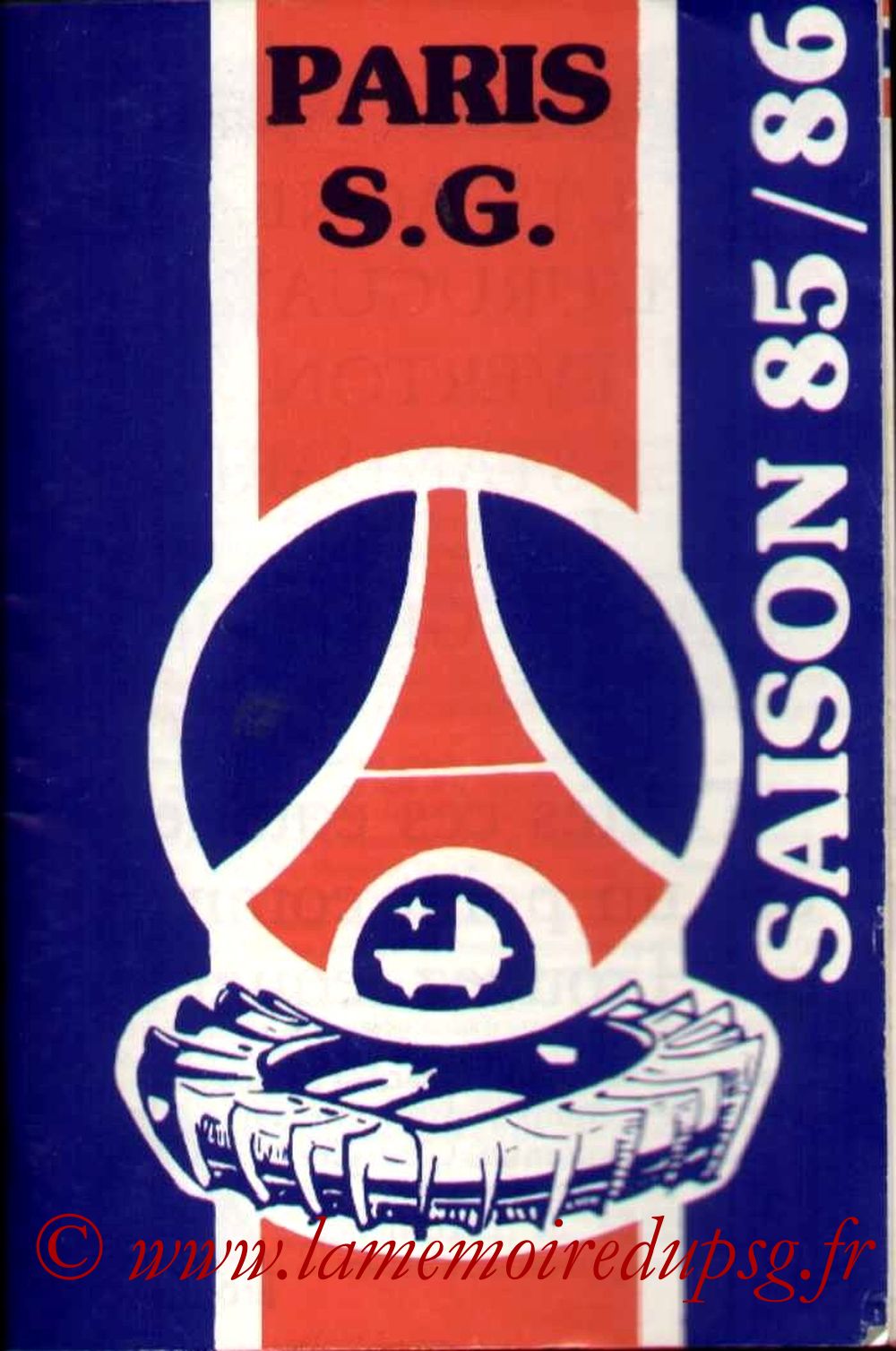 1985-86 - Guide de la Saison PSG