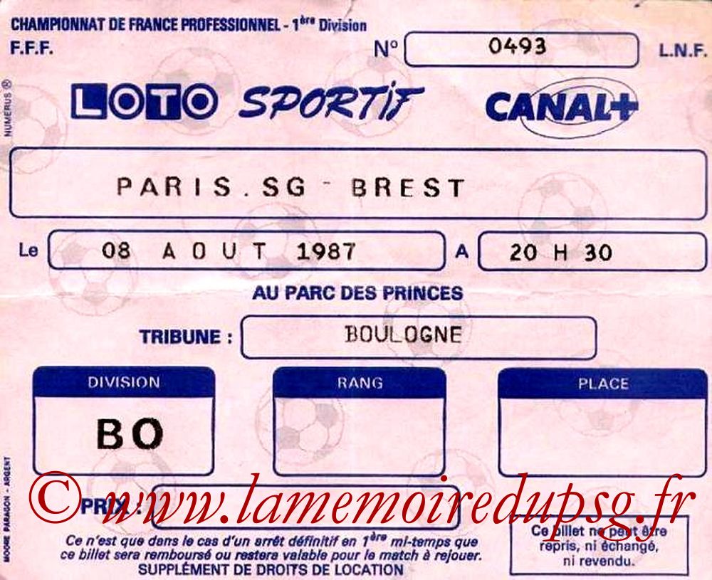 1987-08-08  PSG-Brest (4ème D1)