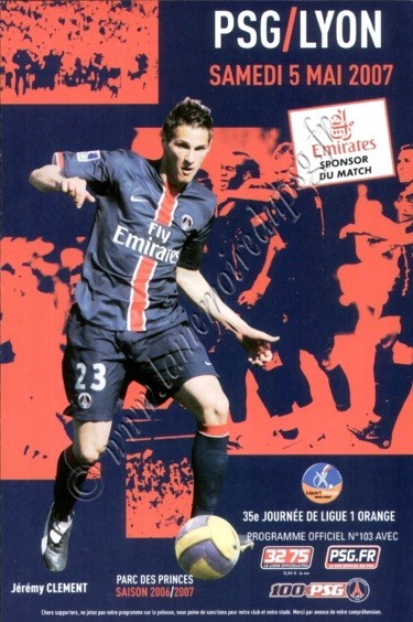 2007-05-05  PSG-Lyon (35ème L1, Officiel N°103)