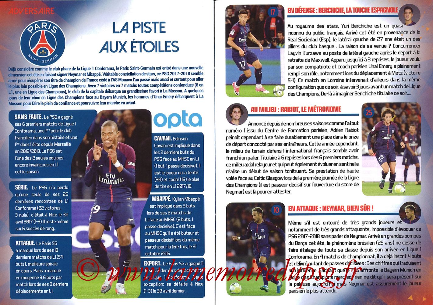 2017-09-23  Montpellier-PSG (7ème L1, L'Echo de la Mosson N°4) - Pages 20 et 21