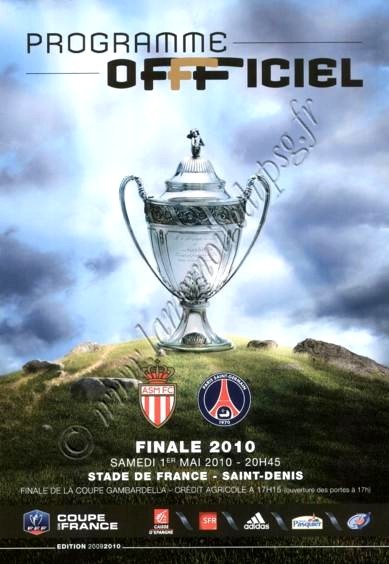 2010-05-01  PSG-Monaco (Finale CF au Stade de France, Programme officiel)