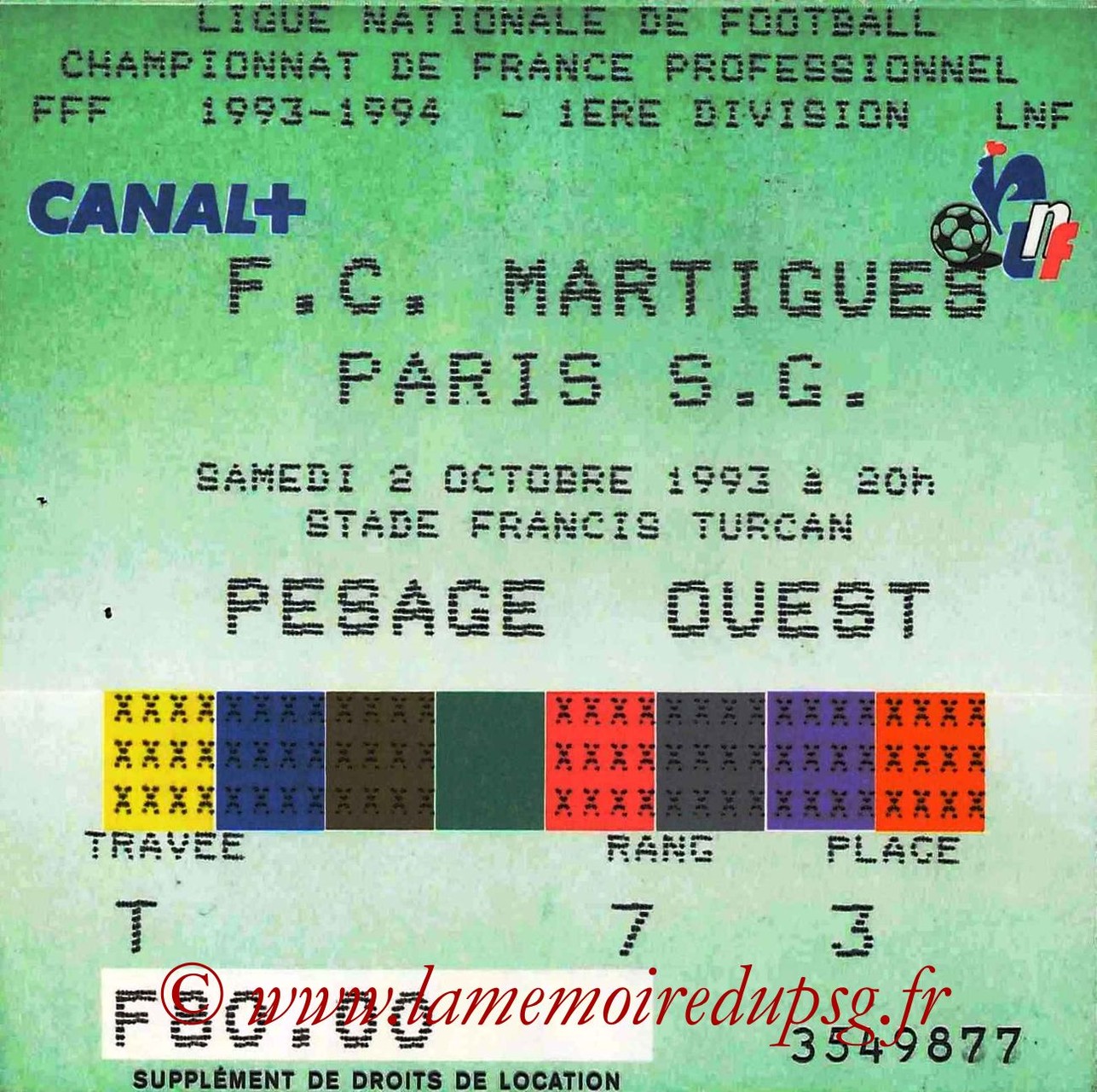 1993-10-02  Martigues-PSG (11ème D1)