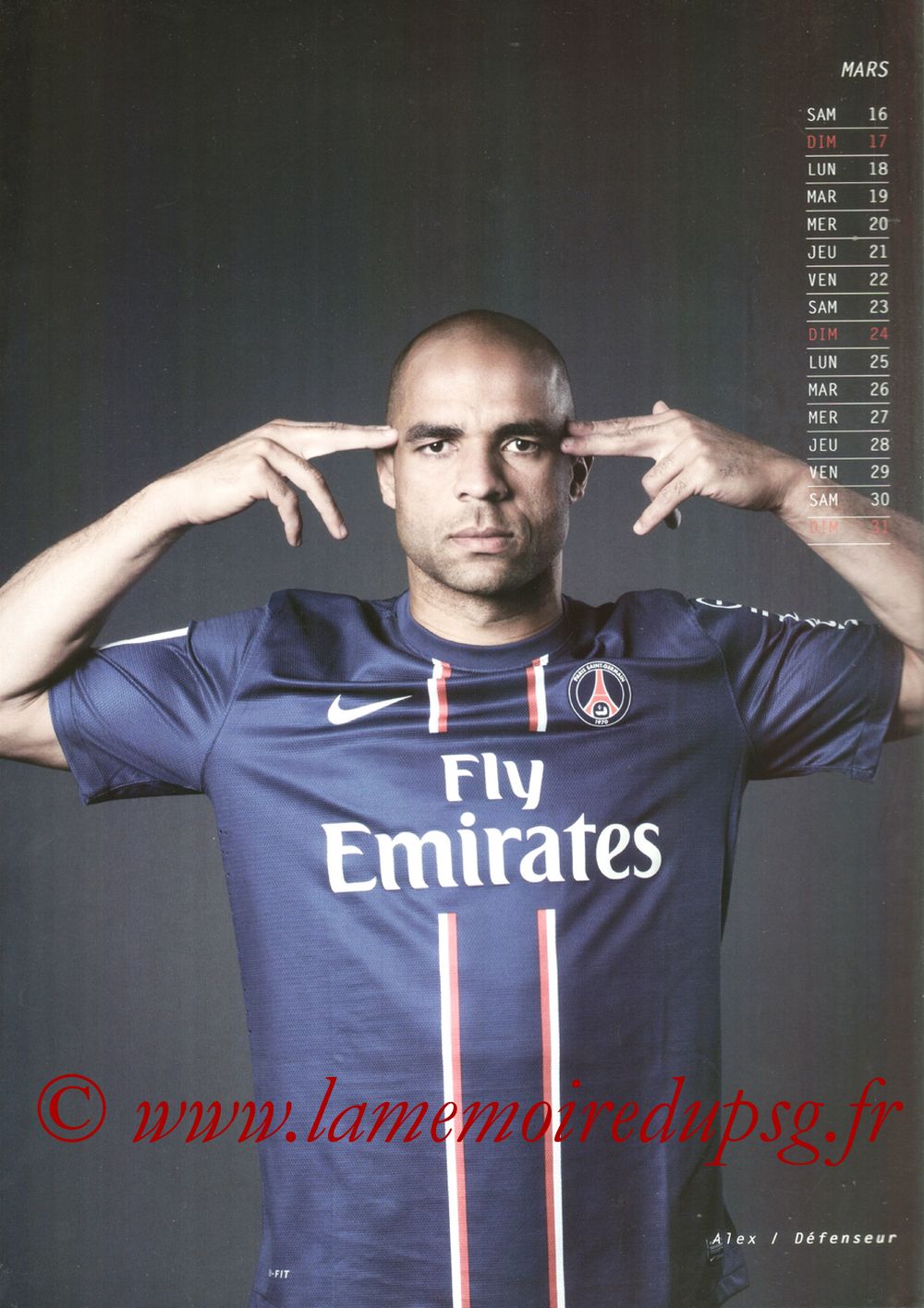 Calendrier PSG 2013 - Page 06 - ALEX