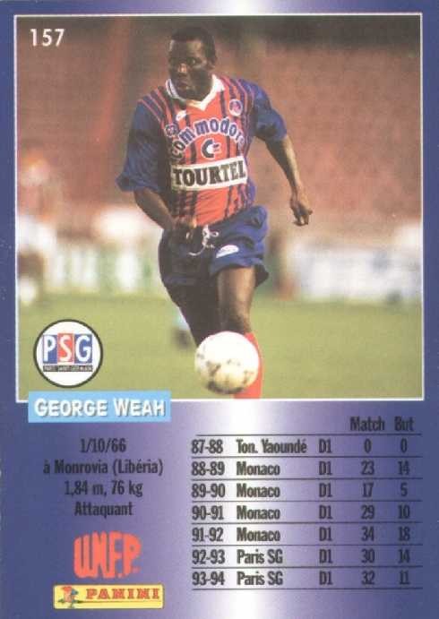 N° 157 - George WEAH (Verso)