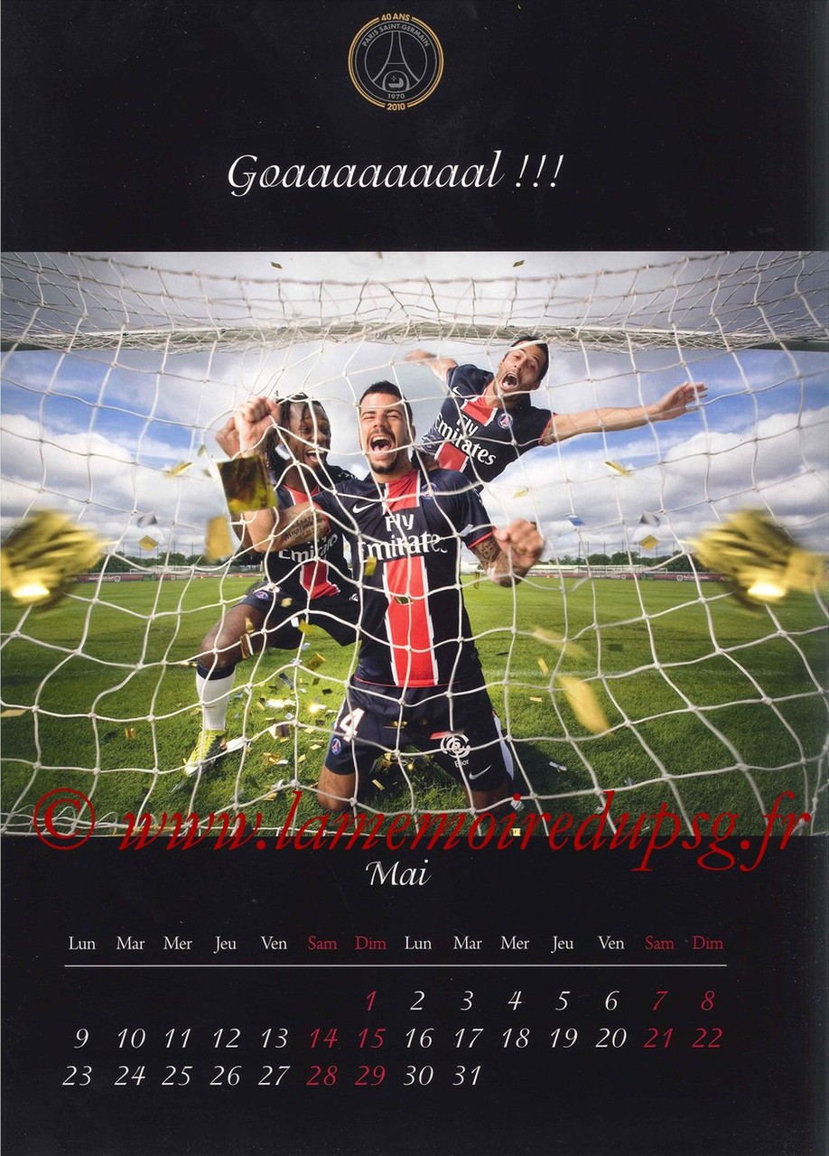 Calendrier PSG 2011 - Page 09 - Goaaaaaaaaaal !!!