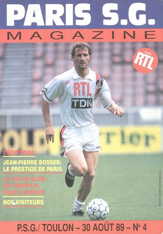 1989-08-30  PSG-Toulon (8ème D1, Paris SG Magazine N°4)