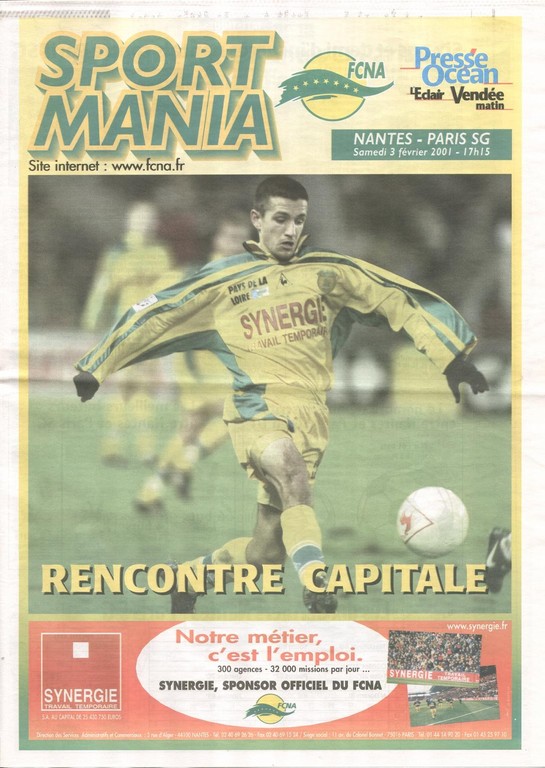 2001-02-03  Nantes-PSG (25ème D1, Sportmania)