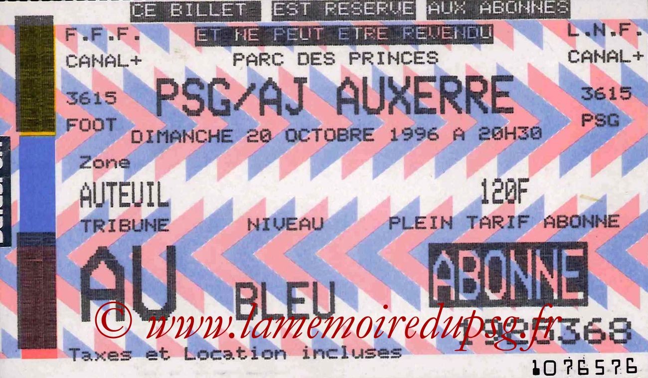 1996-10-20  PSG-Auxerre (13ème D1)