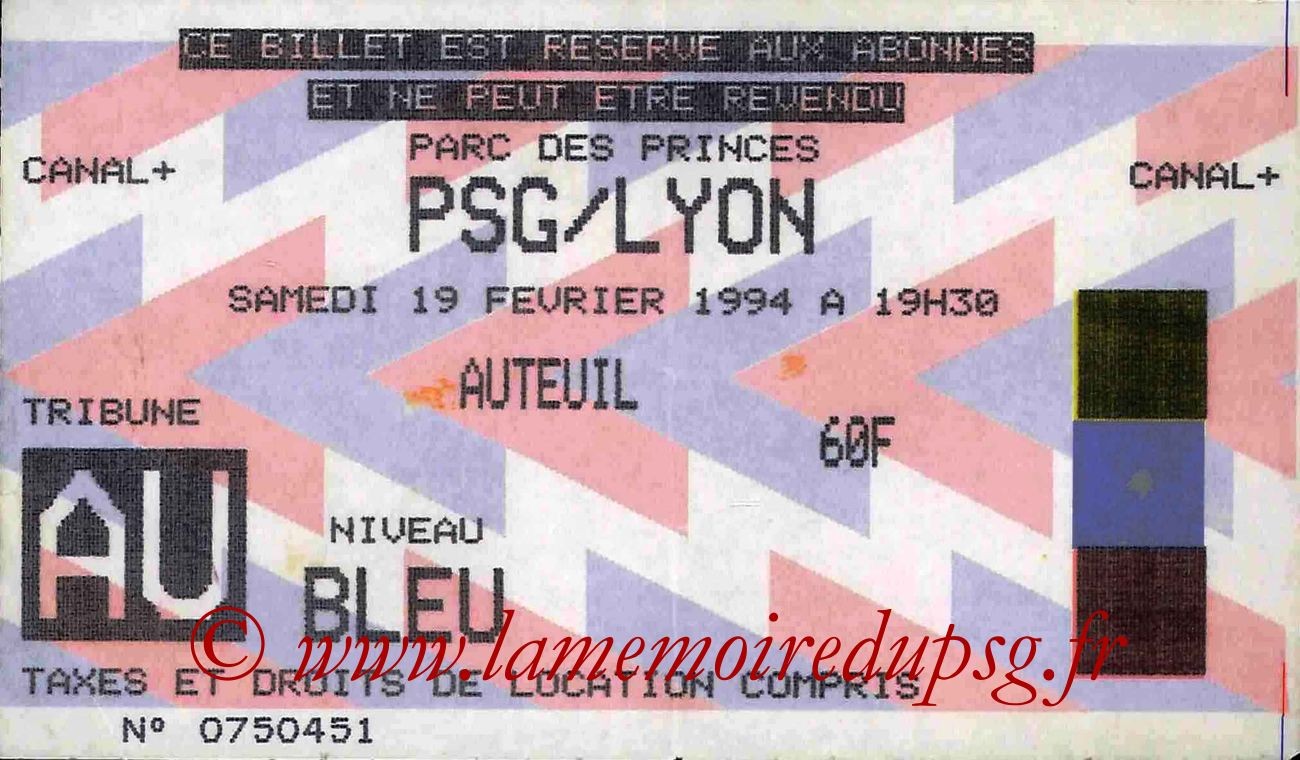 1994-02-19  PSG-Lyon (27ème D1)