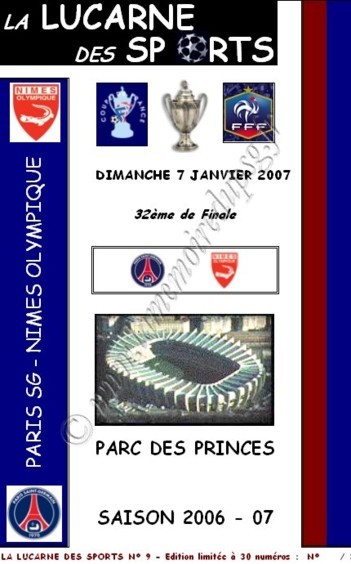 2007-01-07  PSG-Nimes (32ème Finale CF, La lucarne des sports N°9)