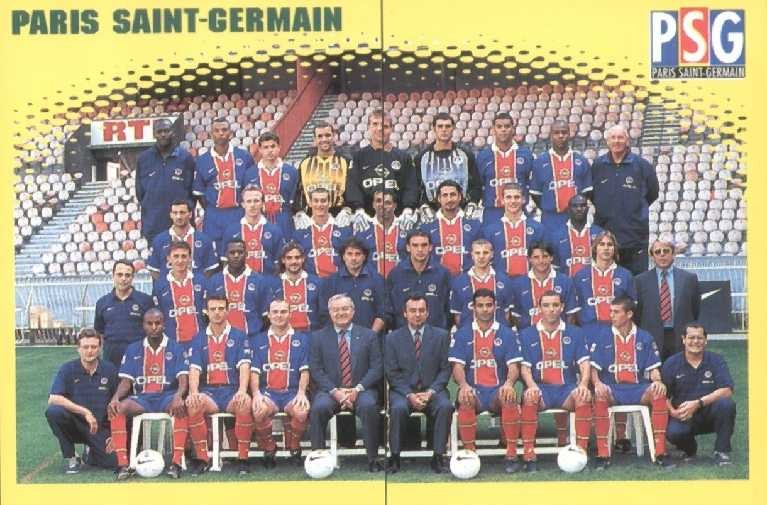 AUTOCOLLANT PSG PARIS SAINT-GERMAIN CHAMPION DE FRANCE 1985/86