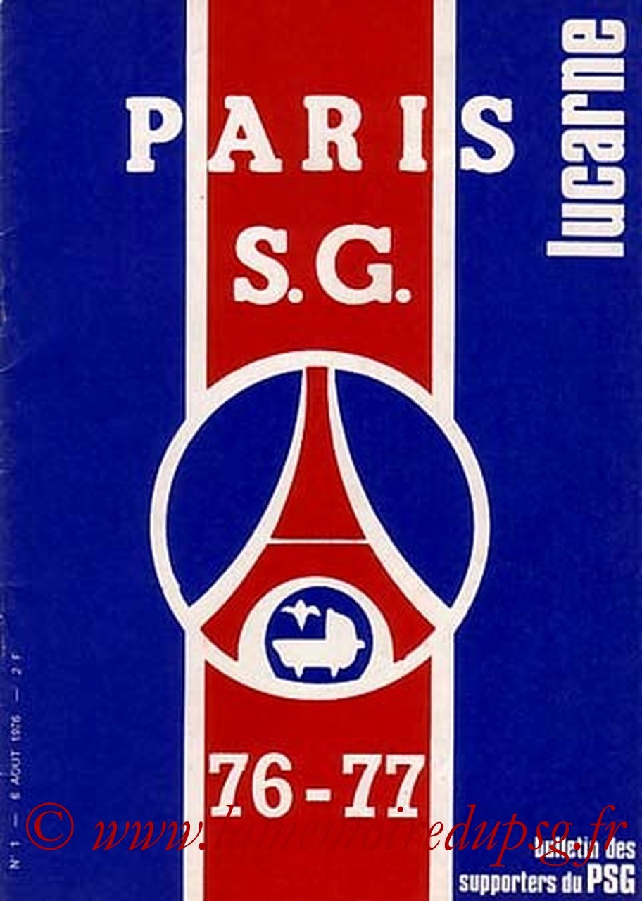 1976-08-06  PSG-Lyon (1ère D1, Lucarne N°1)