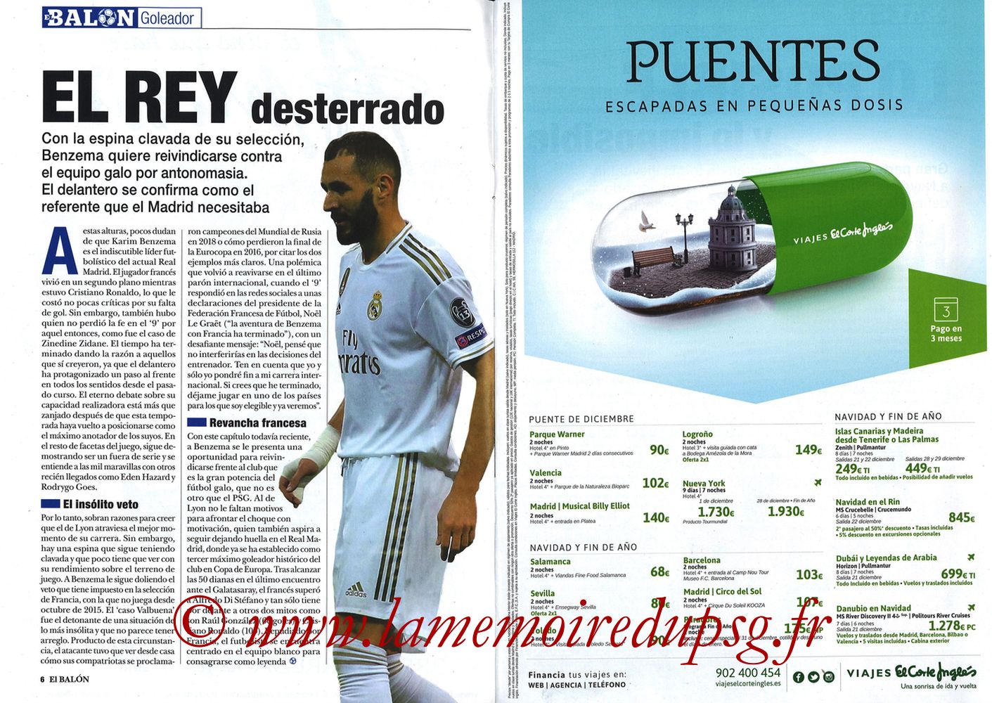 2019-11-26  Real Madrid-PSG (5ème C1, El Balon in the Game N°74) - Pages 06 et 07