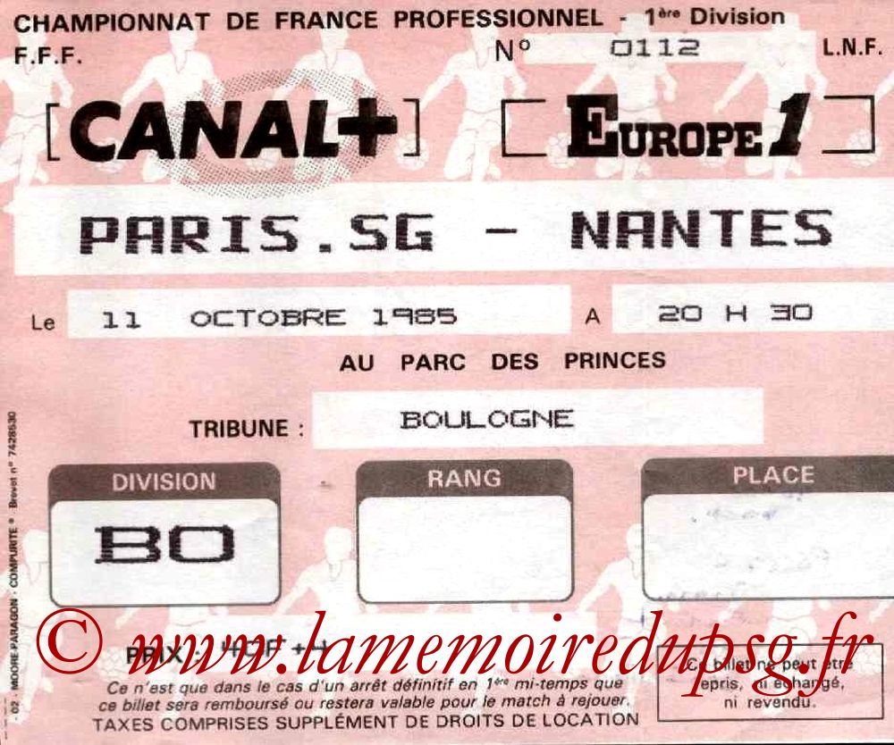1985-10-11  PSG-Nantes (15ème D1)