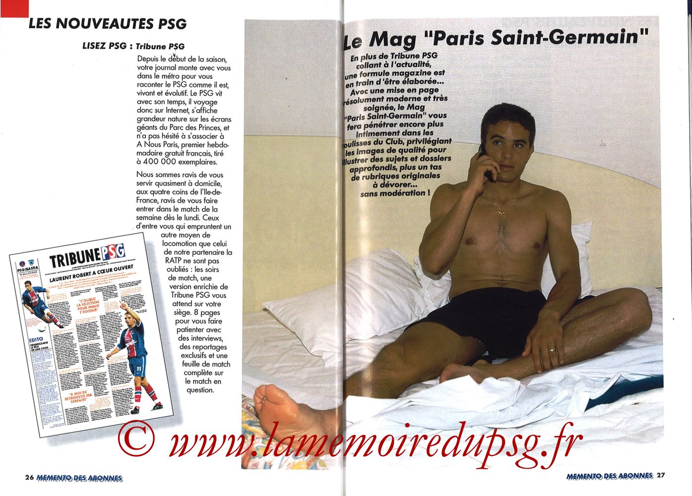 1999-00 - Guide de la Saison PSG - Pages 26 et 27