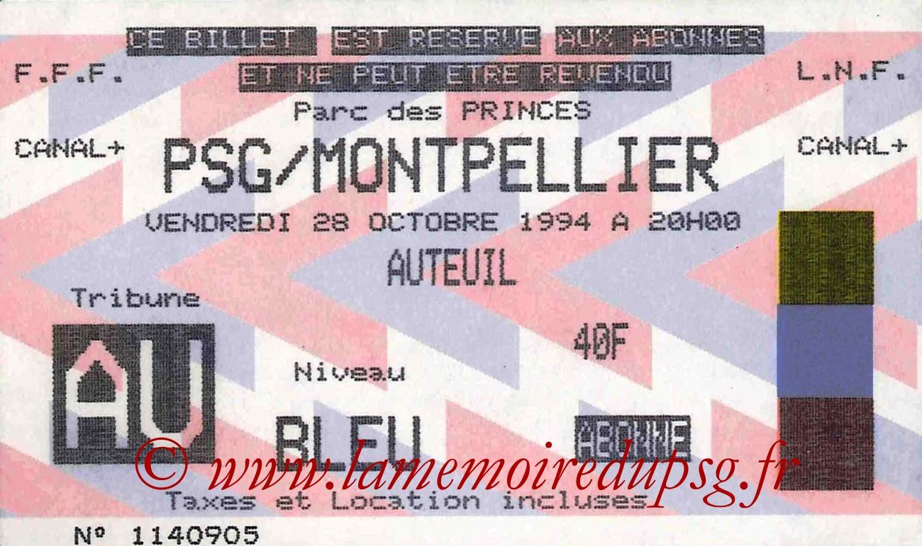 1994-10-28  PSG-Montpellier (15ème D1)