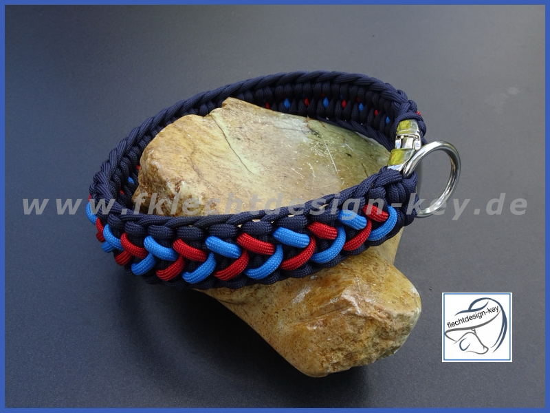 Halsband für Hunde aus Paracord mit Steckschließer, Arrow Bar