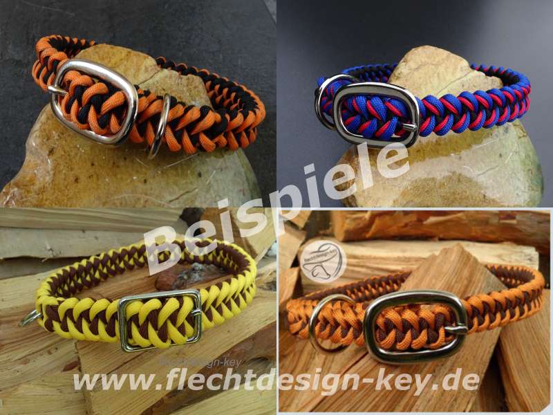 Paracord Hundehalsband kaufen - flechtdesign-key - Flechtartikel fr Pferd  und Hund