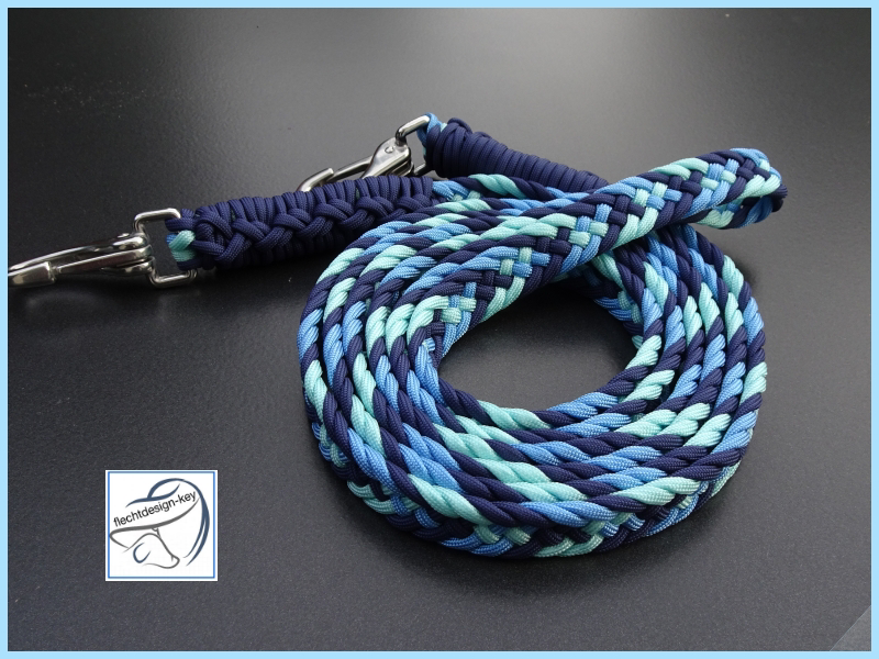 Zügel aus Paracord flach geflochten, 18mm Fischgrät