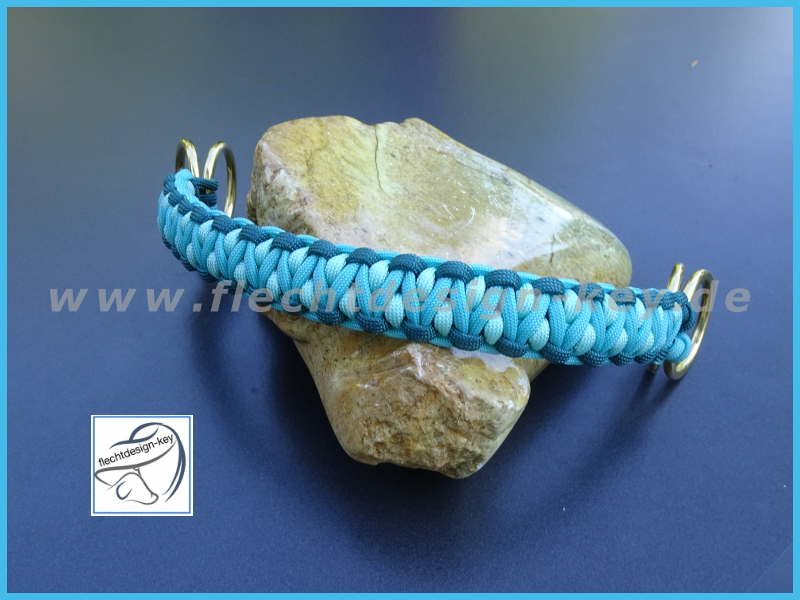 Flaches Sidepull Nasenband zum Einschnallen aus Paracord, Dragon Bar