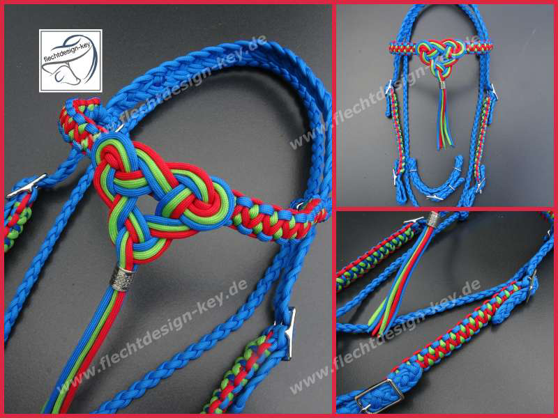 geflochtene Westerntrense aus Paracord mit keltischem Knoten